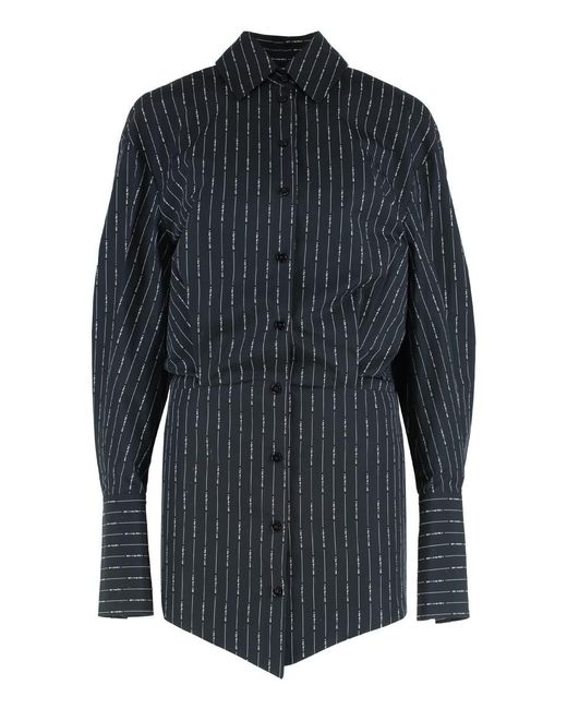 The Attico Blue Silvye Shirtdress