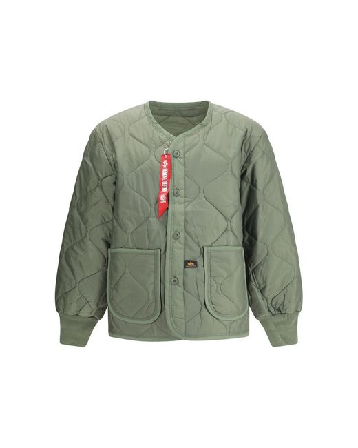 Alpha Industries Green Down Jackets for men