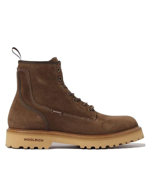 Woolrich Brown Main Boot Shoes for men