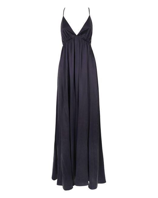Zimmermann Blue Silk Long Dress Clothing