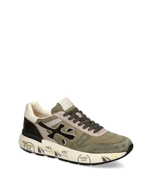 Premiata White Mick 7720 Lace-Up Sneakers for men