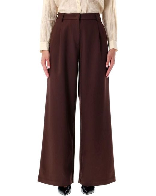 Sessun Red Wide-Leg Trousers