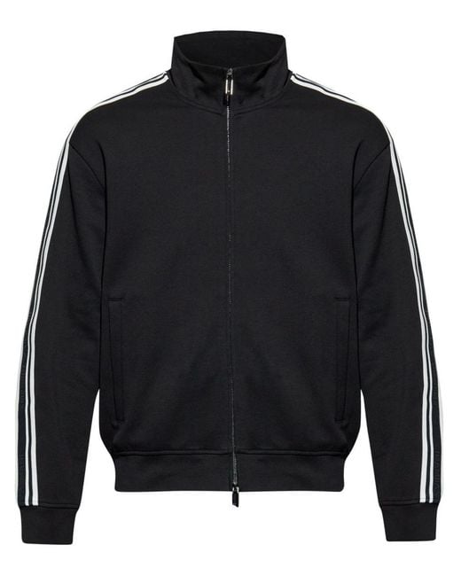 Emporio Armani Blue Zipped Sweatshirt for men