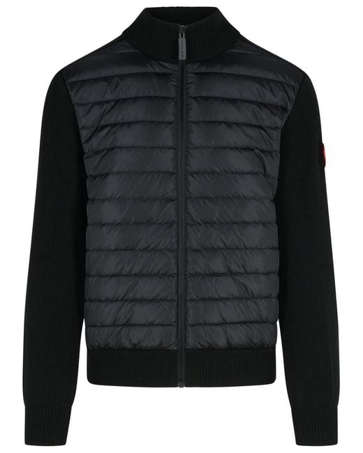 Canada Goose Black 'Hybridge' Wool Sweater for men