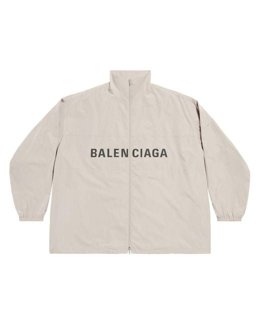 Balenciaga White Logo Windbreaker