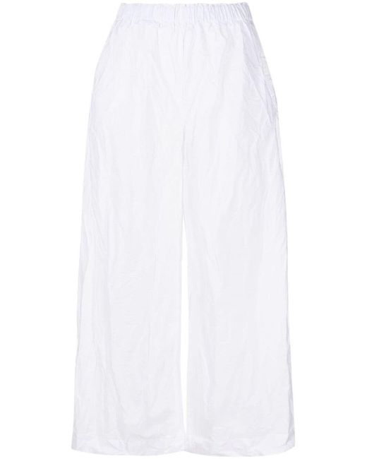 Daniela Gregis White Cotton Trousers