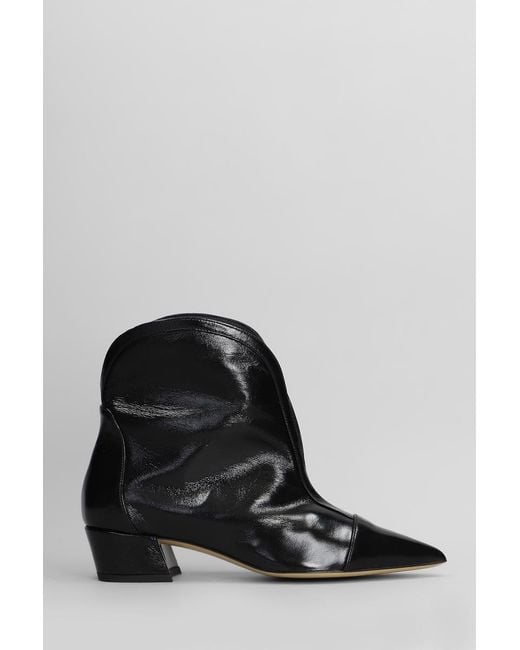 Alchimia Black High Heels Ankle Boots
