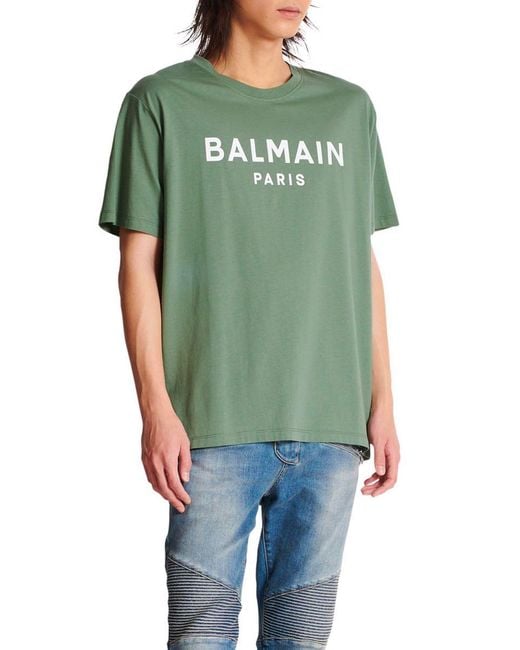 Balmain Green T-Shirts And Polos for men