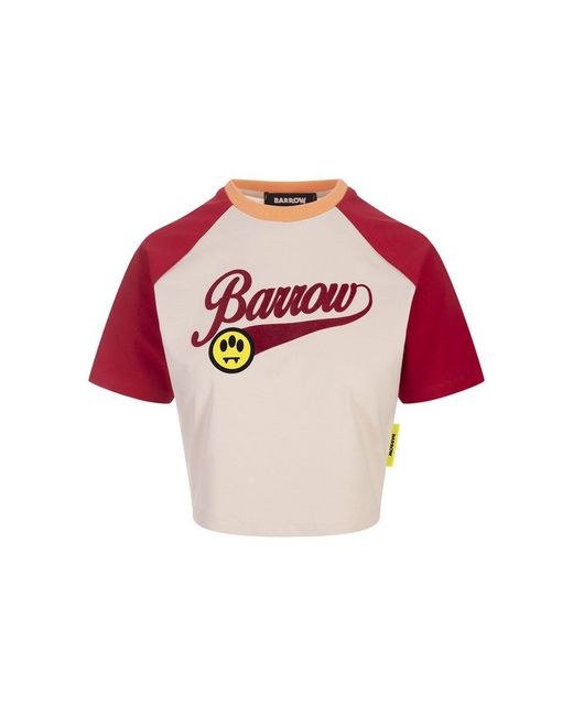 Barrow Red Cropped T-Shirt