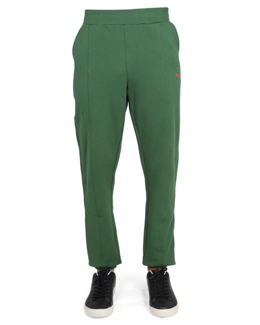 PS by Paul Smith Green Jogging Pants Happy for men