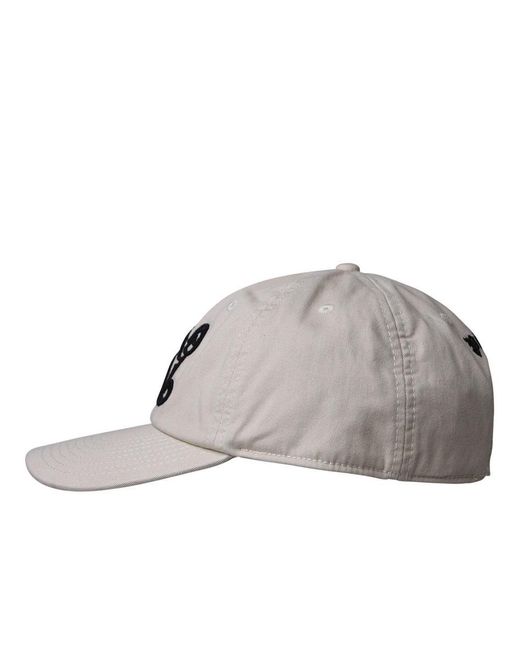 Palm Angels Gray Beige Cotton Hat for men