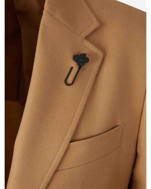 Lardini Natural Straight Virgin Wool Blazer for men