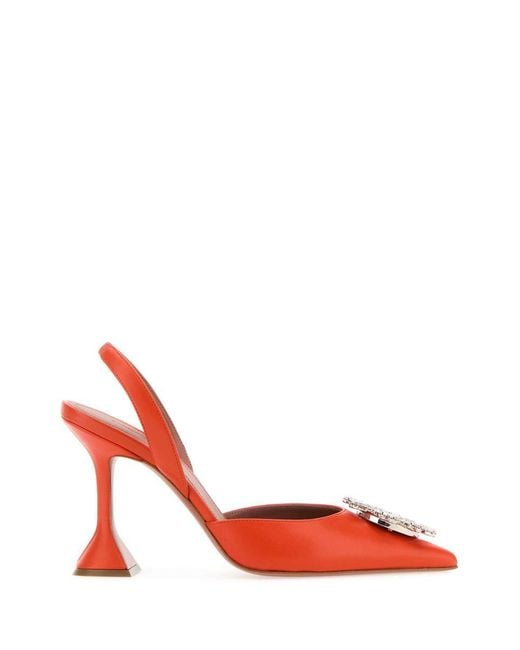 AMINA MUADDI Red Heeled Shoes