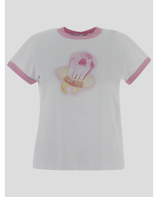 Alexander Wang Gray T-Shirts And Polos