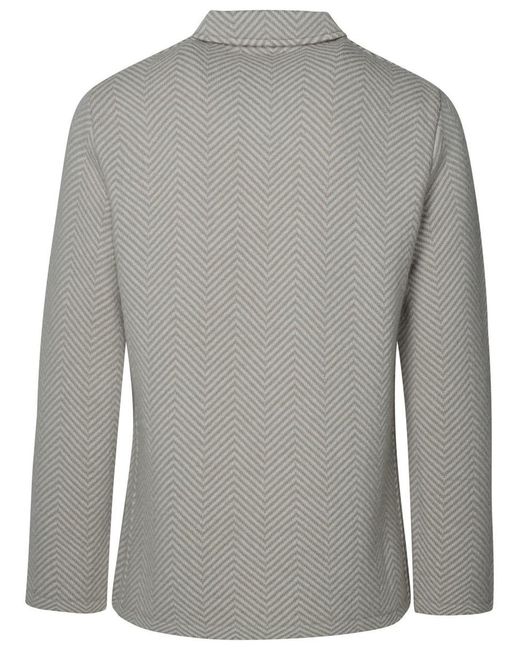 Lardini Gray Alpaca Blend Shirt for men