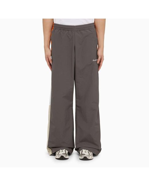 Martine Rose Gray Grey Nylon Sports Trousers for men