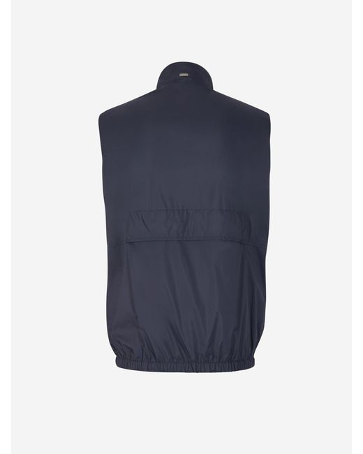 Herno Blue Ecoage Technical Vest for men