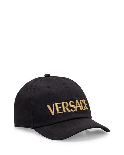 Versace Black Cappello for men