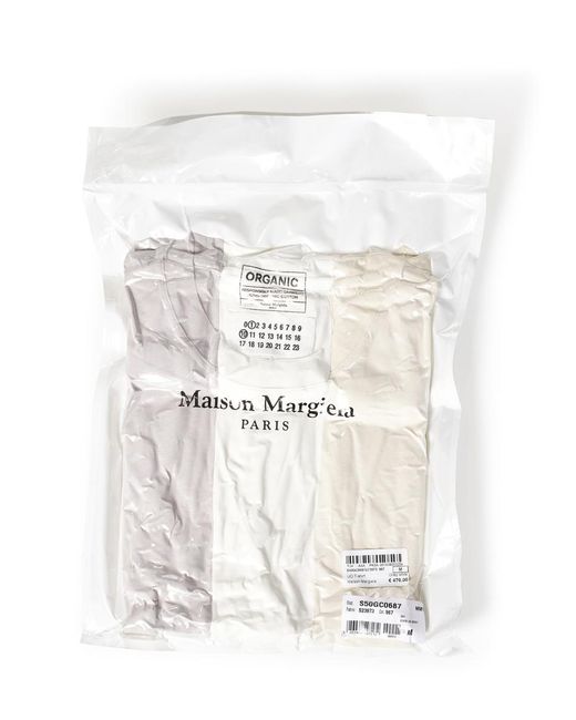 Maison Margiela White Cotton T-shirt Set for men