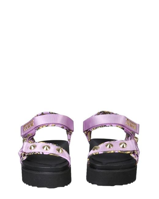 Versace Jeans Purple Garland Sandals