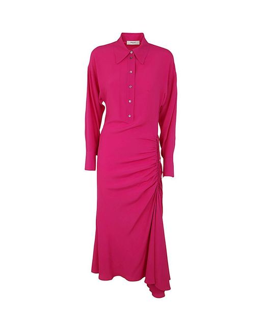 NINA 14.7 Pink Mixed Silk Dress Clothing
