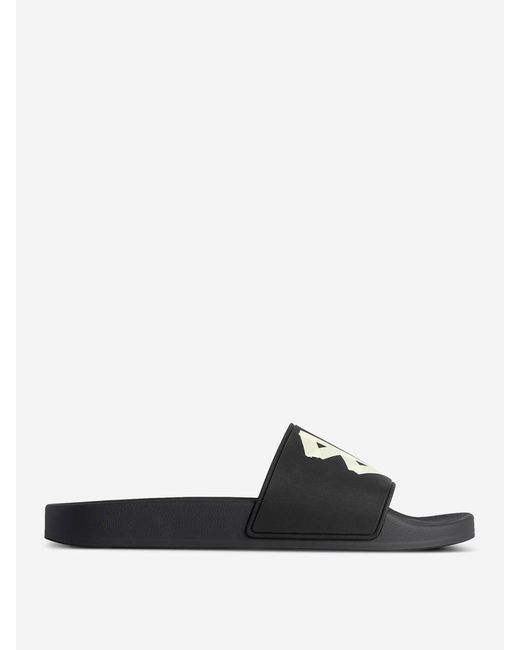 Balenciaga White Pool Slide Flip-Flops for men