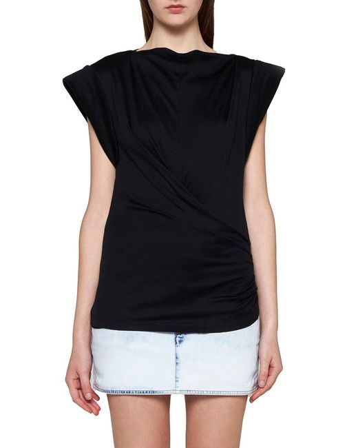 Isabel Marant Black 'Maisan' Cotton T-Shirt