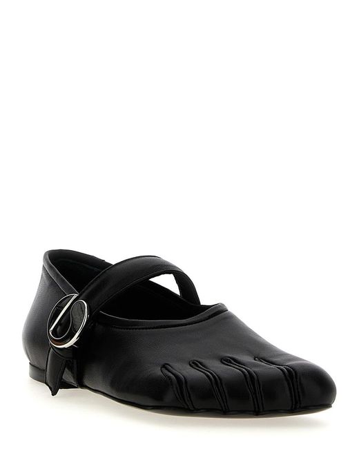 Coperni Black 'Five-Toe' Ballet Flats