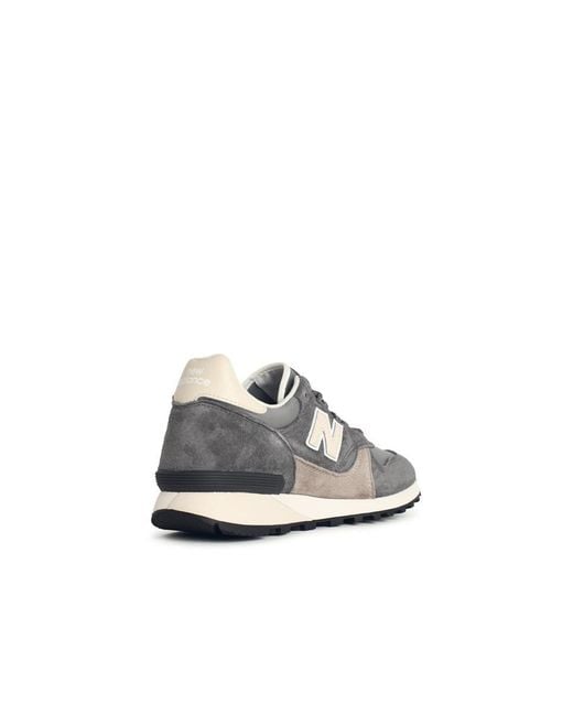 New Balance White '475' Fabric And Suede Sneakers for men