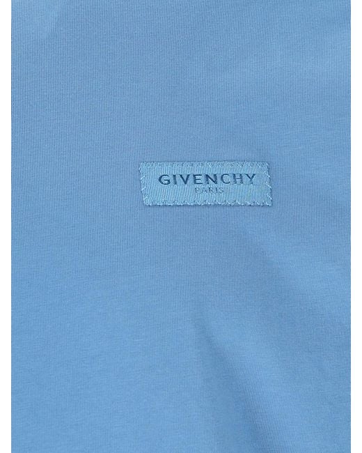 Givenchy Blue T-Shirt And Polo Shirt for men