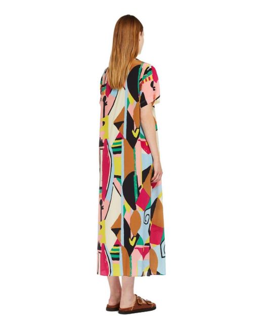 Weekend by Maxmara White Orchis Multicolored Dress