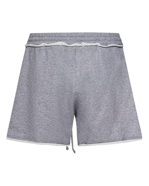 Balmain Gray Paris Shorts for men