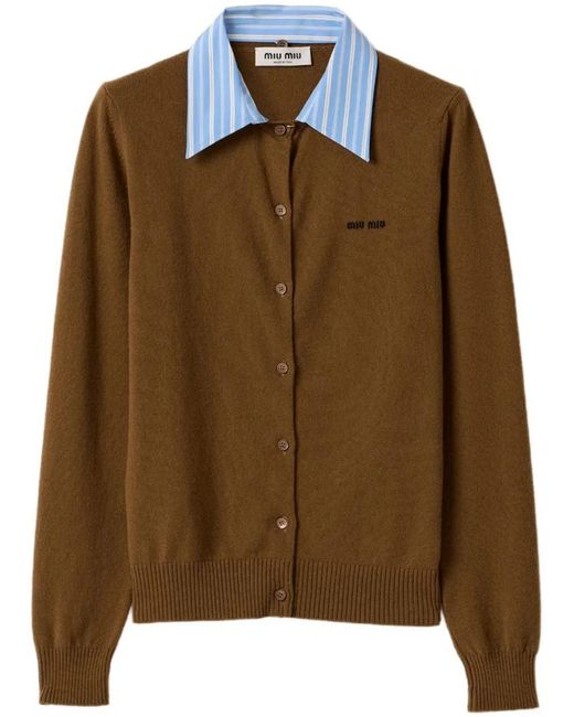 Miu Miu Brown Cardigan