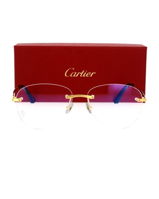 Cartier Red Eyeglass for men