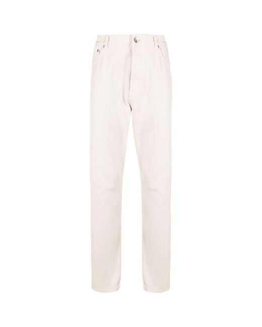 Brunello Cucinelli White Pants for men