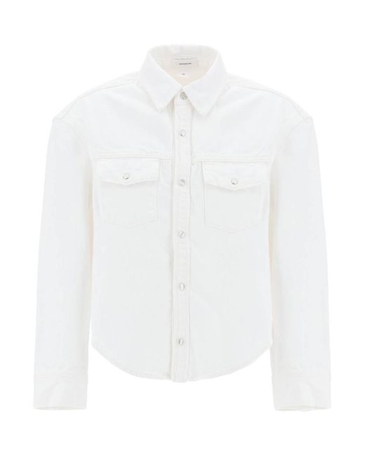 Wardrobe NYC White Boxy Denim Overshirt