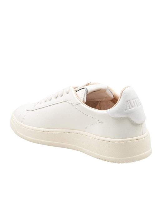 Autry White Leather Sneakers for men