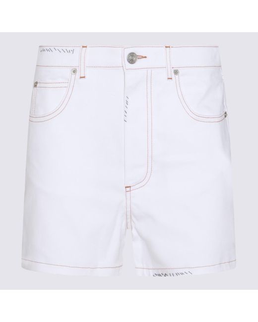 Marni White Cotton Shorts