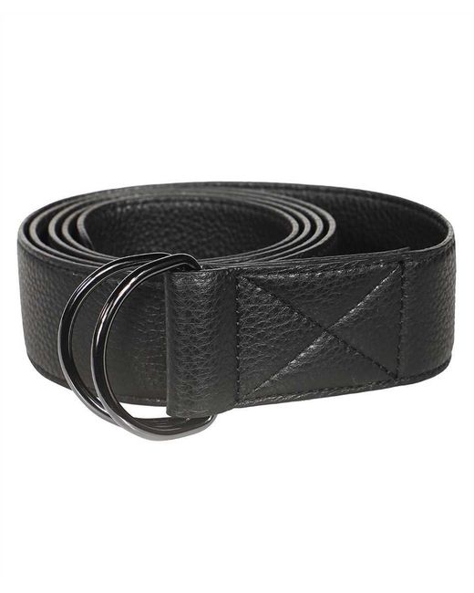Max Mara Black Norma Leather Belt