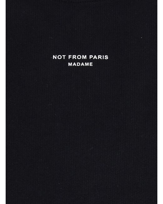 Drole de Monsieur Blue 'Le Slogan Classique' Crewneck Sweatshirt With Contrasting Print for men