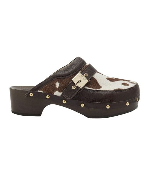 Scholl Brown Pescura Clog 50 Shoes