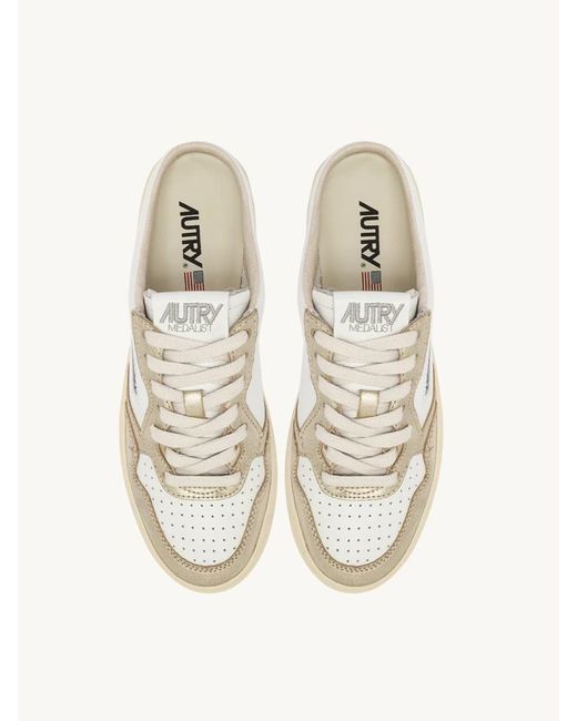Autry White Mule Low Sneakers