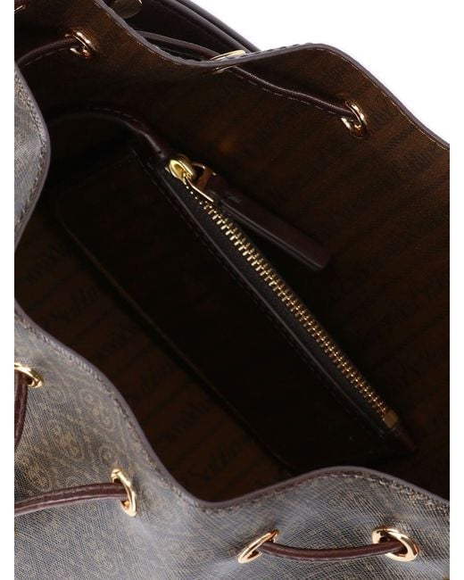 Tory Burch Black "T Monogram" Bucket Bag