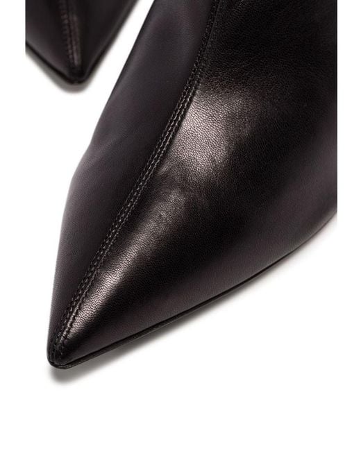Aquazzura Black Saint Honore 85 Leather Boots