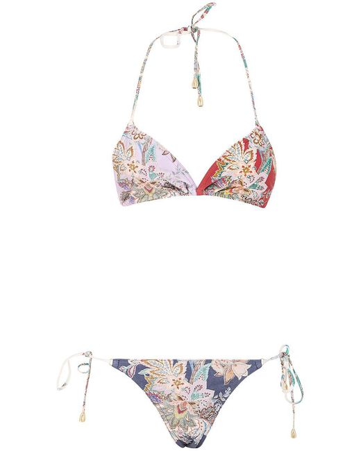 Zimmermann White Rhiannon Mini Tri Bikini