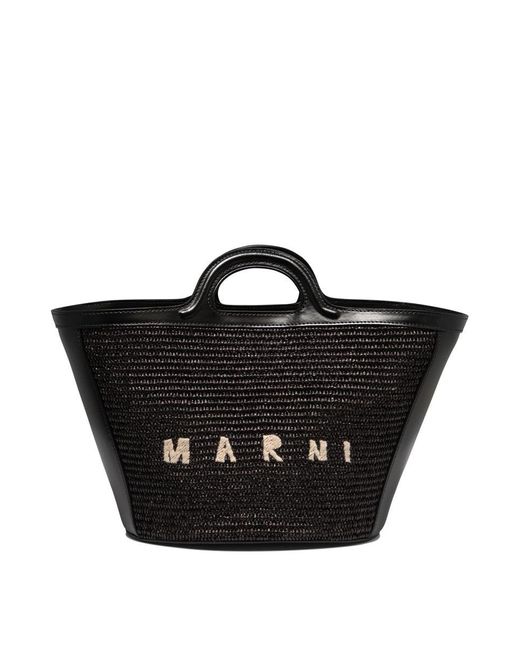 Marni Black "Tropicalia Small" Handbag