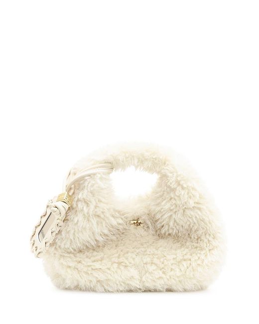 Ganni Natural Hobo Mini Bag