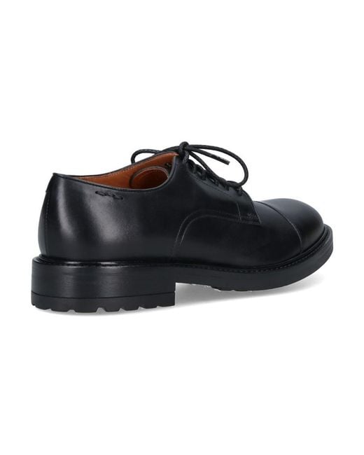 Alexander Hotto Black Flat Shoes for men