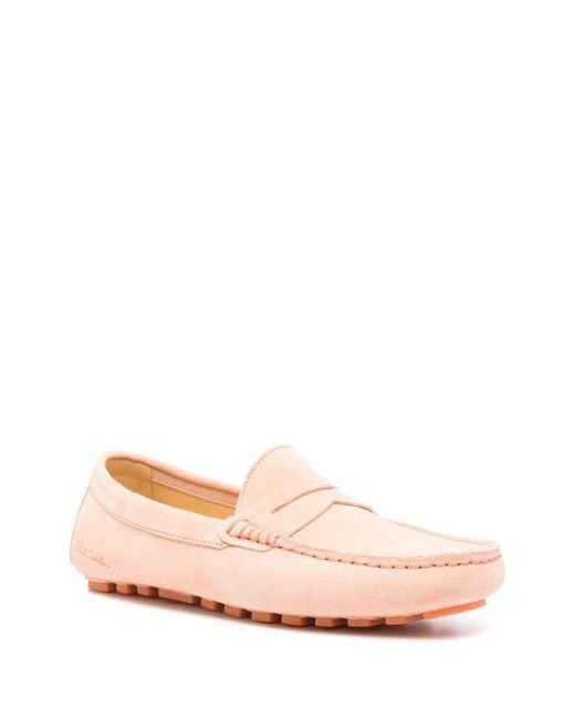 Paul Smith Pink Suede Loafers