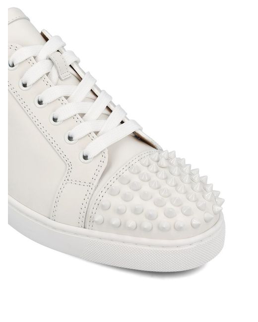 Christian Louboutin White Louis Junior Leather Sneaker for men